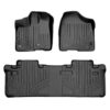 Smartliner Floor Liners Front/2nd Row 2013–2020 Toyota Sienna - 8 Passenger Model (Black)