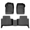 Smartliner Front/2nd Row Floor Liners '15-'22 Chevy Colorado Crew Cab/GMC Canyon Crew Cab (Black)