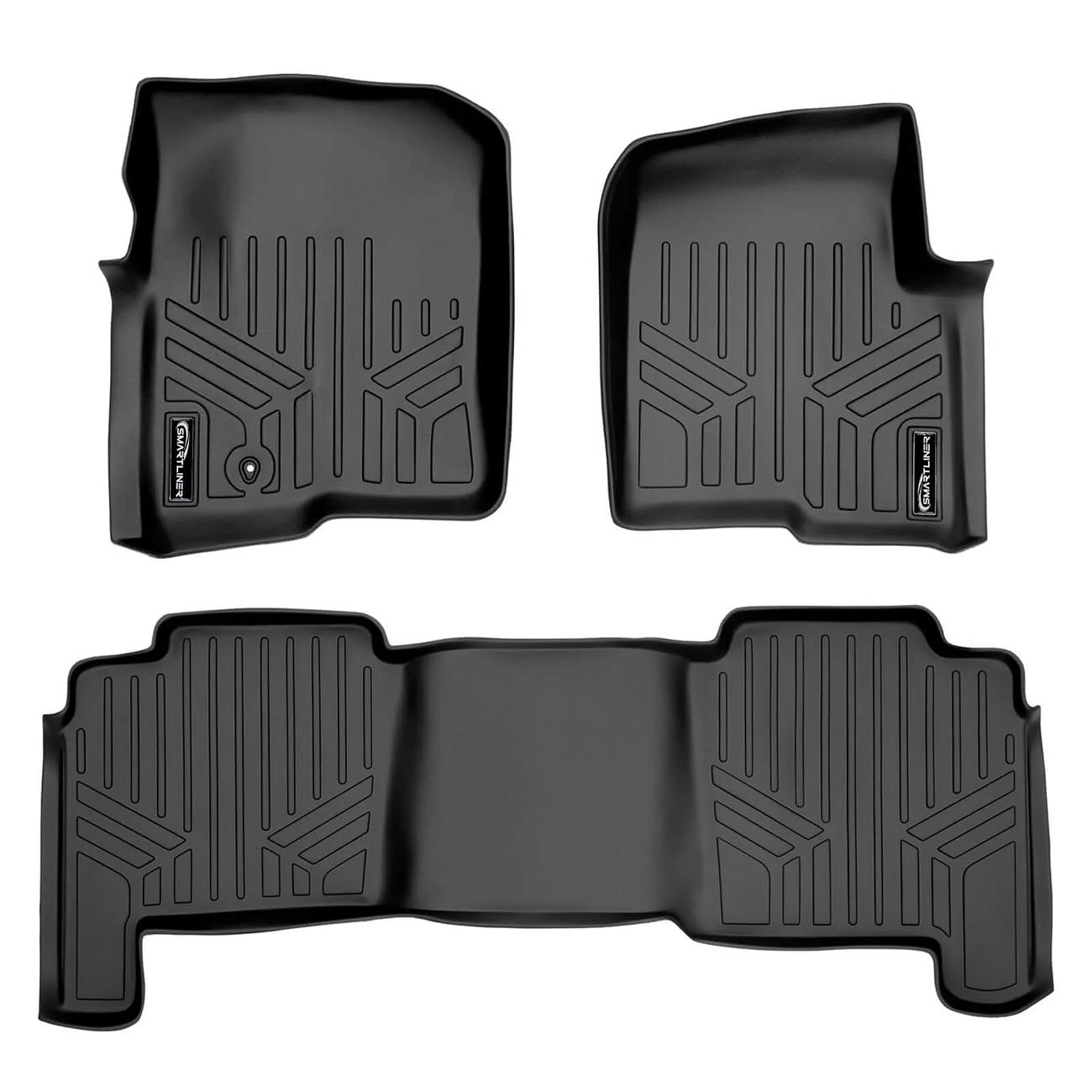 Smartliner Front/2nd Row Floor Mats for '04-'08 Ford F-150 Supercrew/ '06-'08 Lincoln Mark LT Crew C