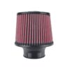 Injen 8-Layer Oiled Cotton Gauze Air Filter (Black/Red)