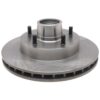 Non-Coated Front Disc Brake Rotor and Hub Assembly