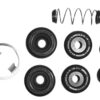 Rear Drum Brake Wheel Cylinder Repair Kit with Spring, Boots, Retainer, and Caps