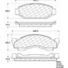 C-Tek Semi-Metallic Brake Pads with Shims