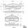 C-Tek Semi-Metallic Brake Pads with Shims