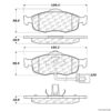 Posi-Quiet Semi-Metallic Brake Pads with Hardware