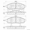 Posi-Quiet Extended Wear Semi-Metallic Brake Pads with Shims and Hardware