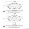 Posi-Quiet Extended Wear Semi-Metallic Brake Pads with Shims and Hardware