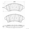 Centric Premium Semi-Metallic Brake Pads with Shims and Hardware