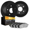 DFC Brake Rotor - Slotted - Black - HD Brake Pad