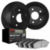 DFC Brake Rotor - Slotted - Black - HD Brake Pad