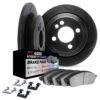 DFC Rotors-Slotted-Black with 4000 HybriDynamic Brake Pads includes Hardware