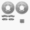 DFC GEOSPEC Coated Rotors with 5000 Brake Pads - Ceramic and Hardware