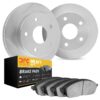 DFC Brake Rotor - Slotted - Silver- HD Brake Pad