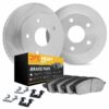DFC Brake Rotor - Slotted - Silver- HD Brake Pad - Hardware