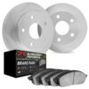 DFC Brake Rotor - Slotted - Silver- HD Brake Pad