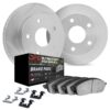 DFC Brake Rotor - Slotted - Silver- HD Brake Pad - Hardware