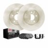 DFC Brake Rotor with 3000 Ceramic Brake Pads and Hardware