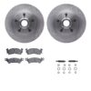DFC Brake Rotor- HD Brake Pad - Hardware