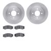 DFC Brake Rotor with 5000 Advanced Brake Pads