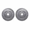 DFC Brake Rotors - Drilled & Slotted - Silver