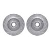 DFC Brake Rotors - Drilled & Slotted - Silver