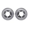 DFC Brake Rotors - Drilled & Slotted - Silver