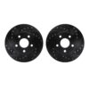 DFC Brake Rotors - Drilled & Slotted - Black