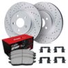 R1 Brake Rotors - Carbon Coated - D/S w/ Optimum Oe Pads & Hdw