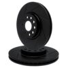 R1 Concepts Brake Rotor- Slotted - Black (267 mm)