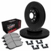 R1 Brake Rotors - Slotted - Black w/ Perf Off-Road/Tow Pads & Hdw