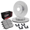 R1 Brake Rotors - Slotted - Silver w/ Perf Off-Road/Tow Pads & Hdw