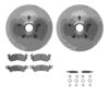 R1 Concepts Brake Rotor- Blank with Optimum Oe Pads & Hdw