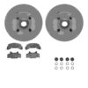 R1 Concepts Brake Rotor- Blank with Optimum Oe Pads & Hdw