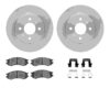 R1 Concepts Brake Rotor- Blank with Optimum Oe Pads & Hdw