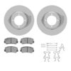 R1 Concepts E- Line Series Brake Rotor with Ceramic Brake Pads & Hdw
