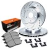 R1 Brake Rotors - D/S - Silver w/ Sup Dty Pads & Hdw