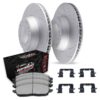 R1 Brake Rotors - Carbon Coated - Drilled w/ Perf Off-Road/Tow Pads & Hdw