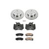 OE Stock Replacement Low-Dust Ceramic Brake Pad, Rotor and Caliper Kit
