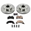 OE Stock Replacement Low-Dust Ceramic Brake Pad and Rotor Kit