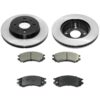 Disc Brake Pad And Rotor Kit-Semi-Metall