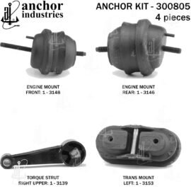 ANCHOR MOUNTS MOTOR MOUNT KIT