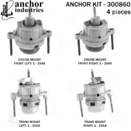 ANCHOR MOUNTS MOTOR MOUNT KIT