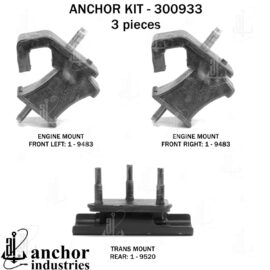 ANCHOR MOUNTS MOTOR MOUNT KIT