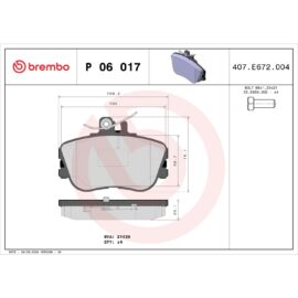 BREMBO BRAKE PAD SET