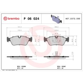 BREMBO BRAKE PAD SET