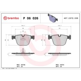 BREMBO BRAKE PAD SET