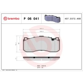 BREMBO BRAKE PAD SET