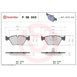 BREMBO BRAKE PAD SET