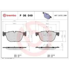 BREMBO BRAKE PAD SET