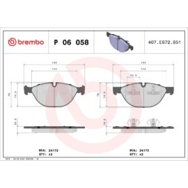 BREMBO BRAKE PAD SET